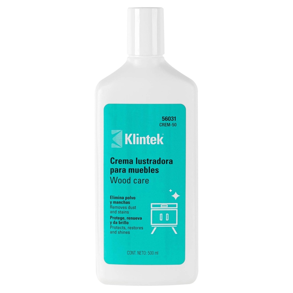 Crema lustradora para muebles, 500 ml, Klintek