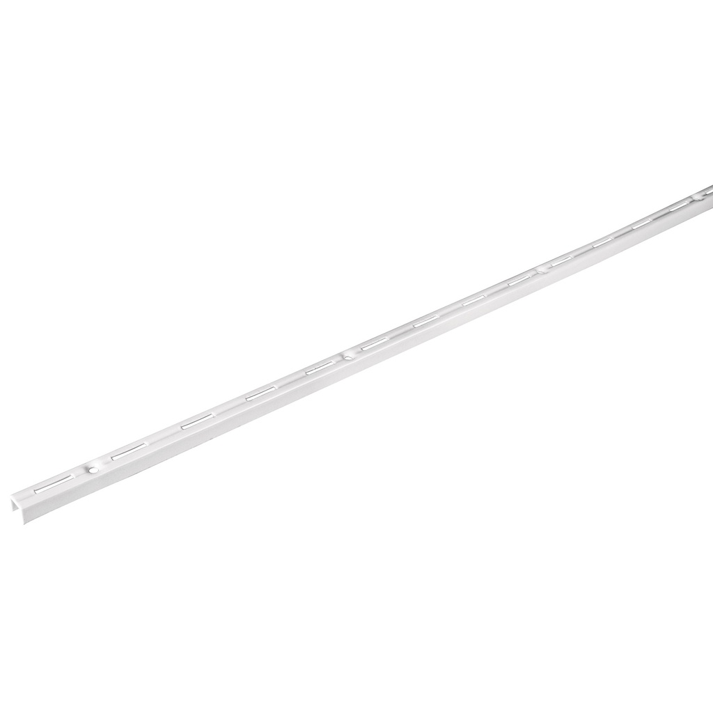 Cremallera sencilla blanca para ménsulas planas, 1.5m, Fiero - Pag 563