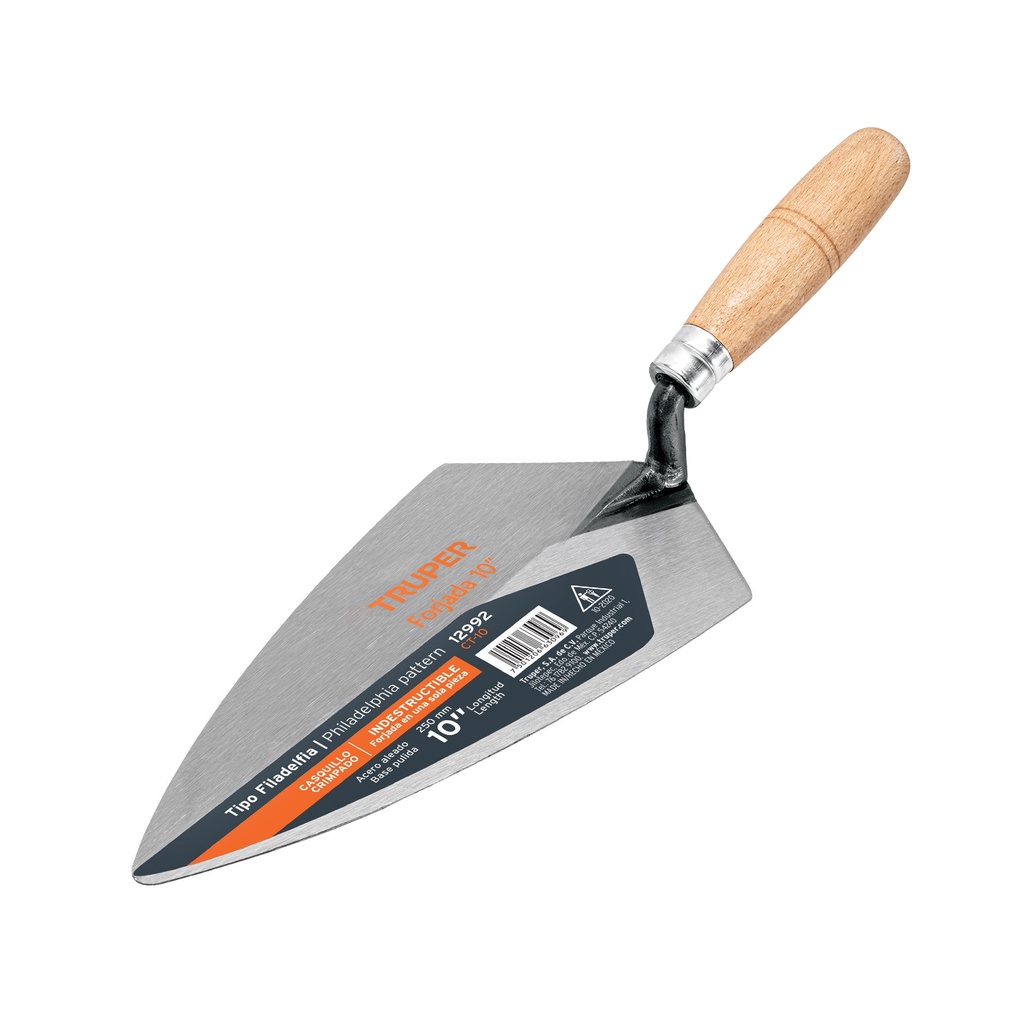 Cuchara para albañil 10' forjada tipo Filadelfia, Truper - Pag 115