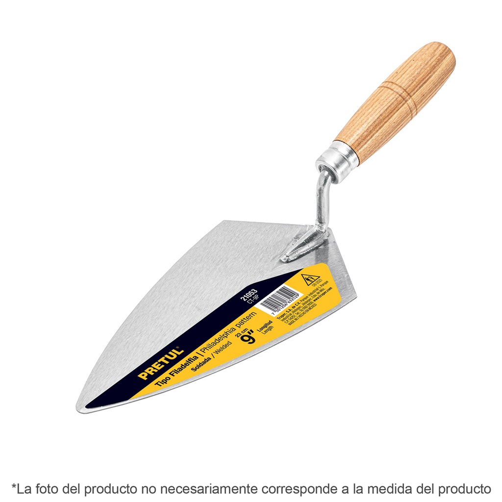 Cuchara para albañil 7' tipo Filadelfia, Pretul