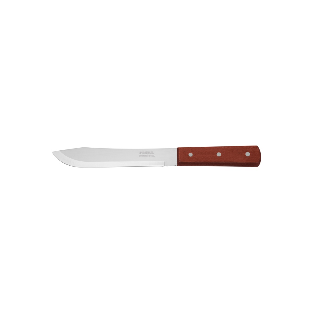 [T23077] Cuchillo cebollero 7' mango de madera, Pretul