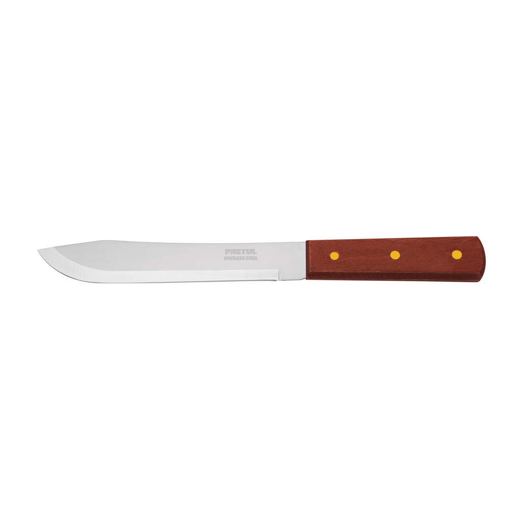[T23077] Cuchillo cebollero 7' mango de madera, Pretul