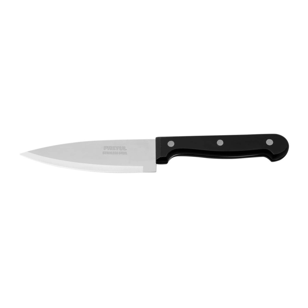 [T23088] Cuchillo de chef 5' mango de plástico, Pretul