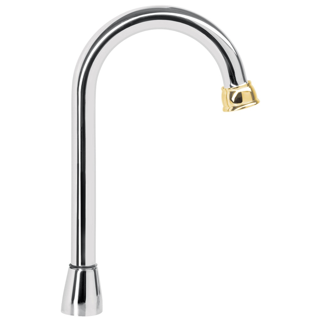 [T46723] Cuello para mezcladora de lavabo, tipo bar,cromo/Oro, Aqua