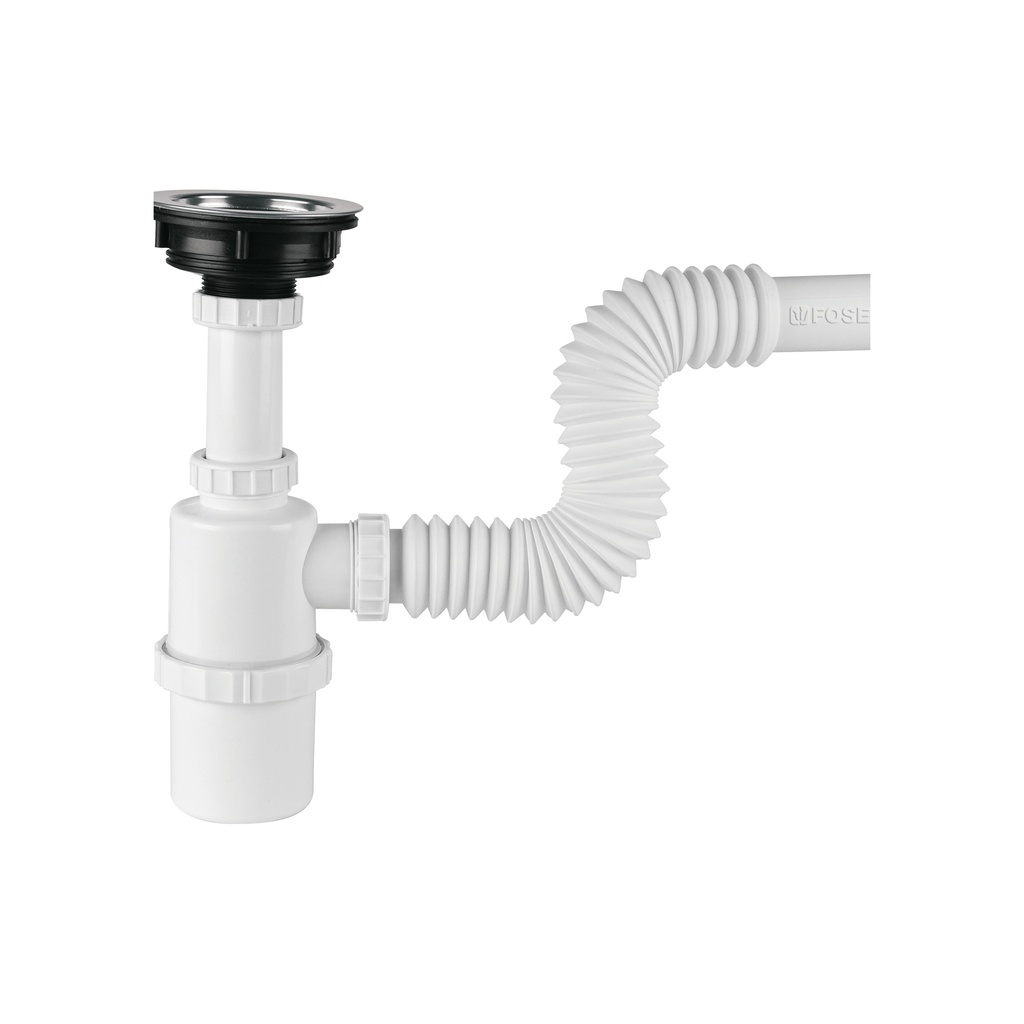 [T49506] Céspol bote p/fregadero c/contracanasta, polipr, 1-1/2'
