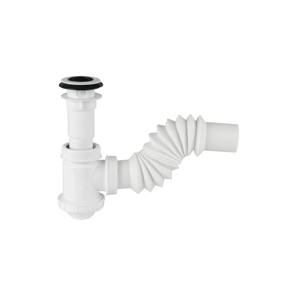 Céspol de bote p/lavabo con contra, polipropileno, 1-1/4'