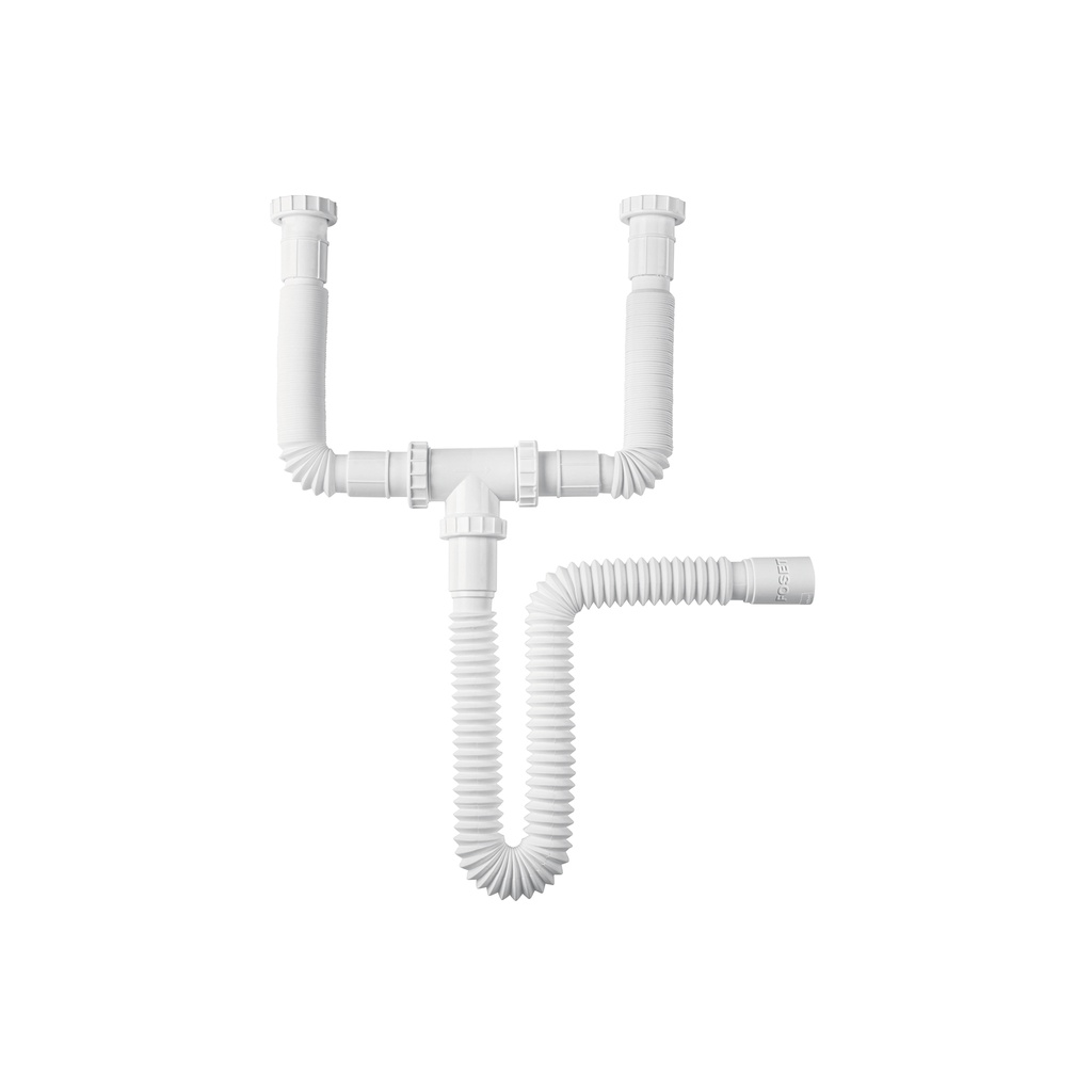 Céspol flexible doble para fregadero, polipropileno, 1-1/2' - Pag 502