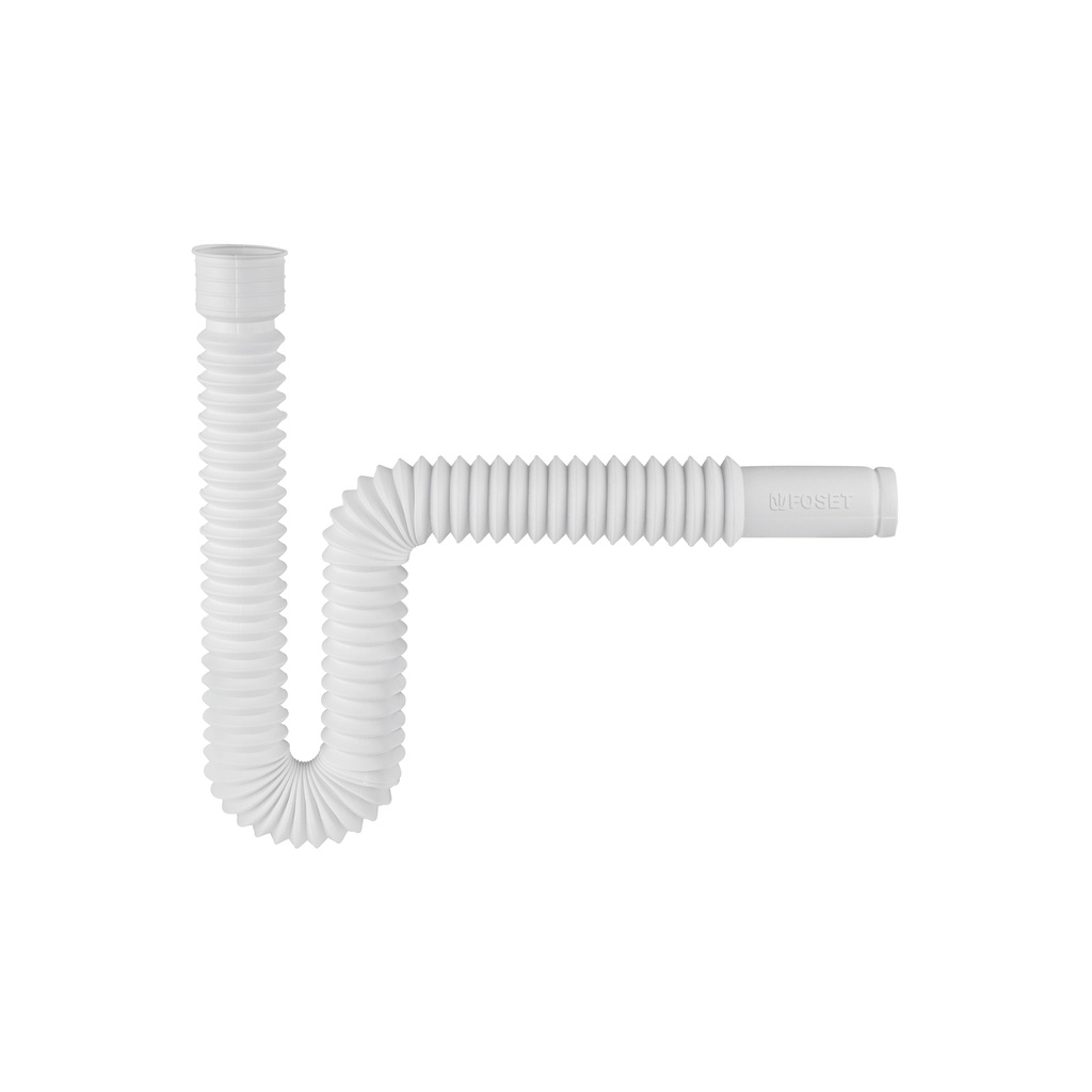 [T49509] Céspol flexible p/lavabo y fregadero, polietileno, blanco