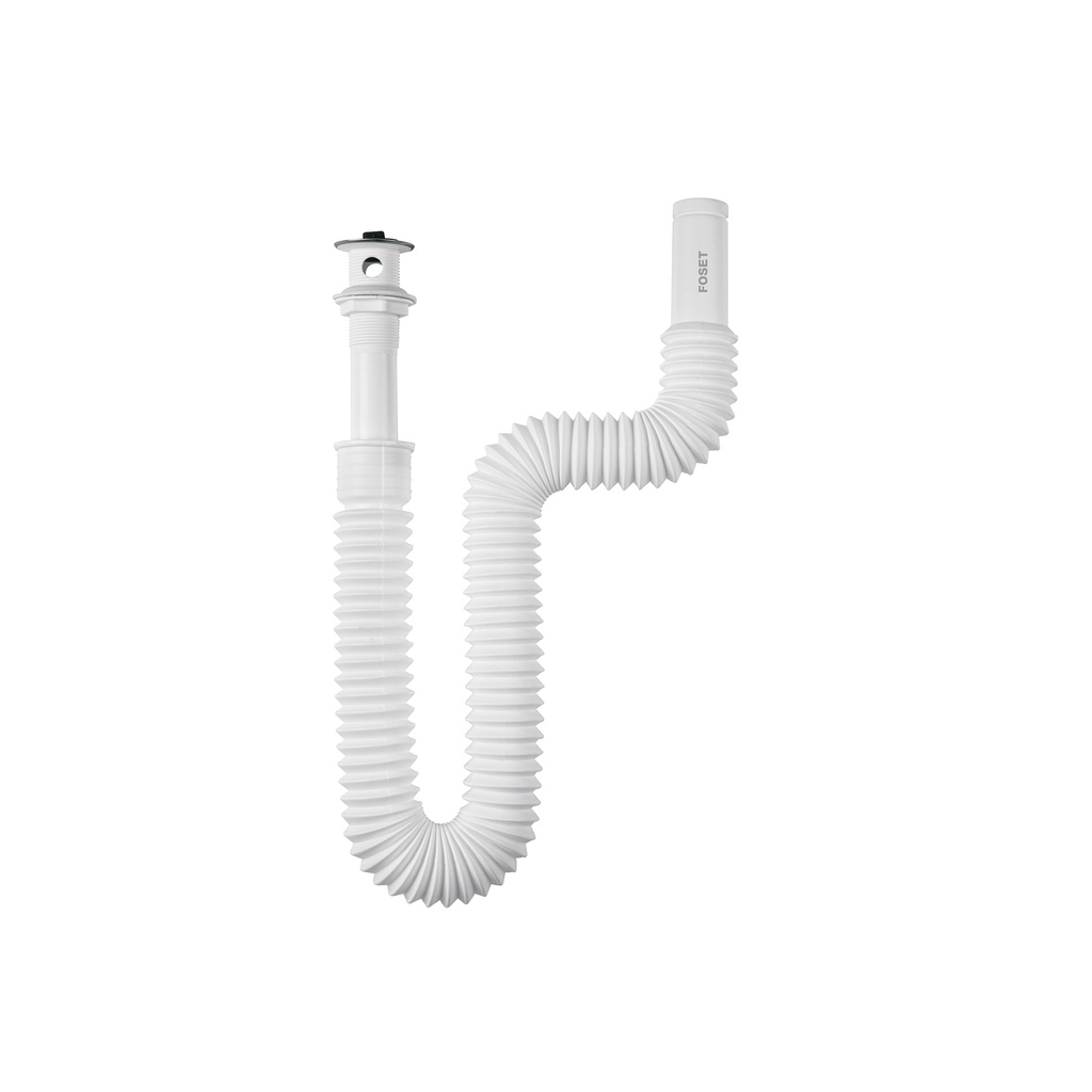 Céspol flexible para lavabo, 90 cm, arillo metálico, Foset - Pag 503