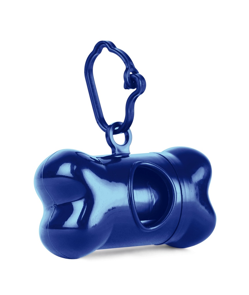 DISPENSADOR DE BOLSAS PARA PERRO - 2  PZAS, AZUL