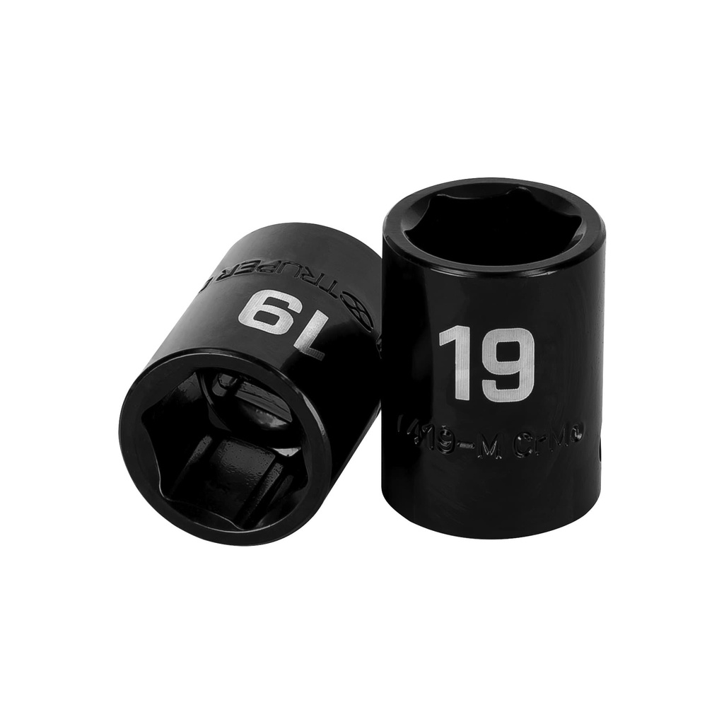 Dado cuadro 1/2' de impacto 6 puntas de 19 mm, Truper - Pag 125