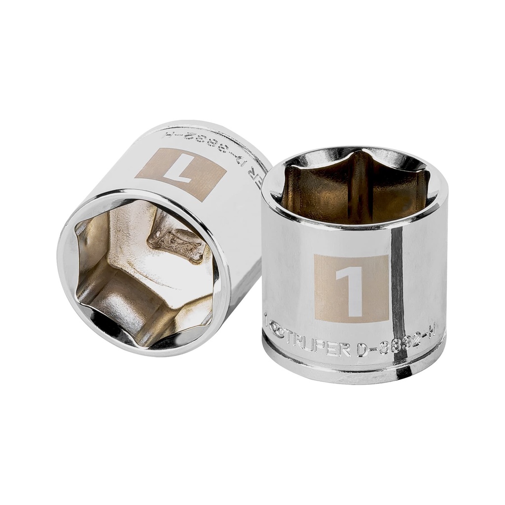 Dado de 1', 6 puntas, cuadro 3/8', Truper - Pag 118