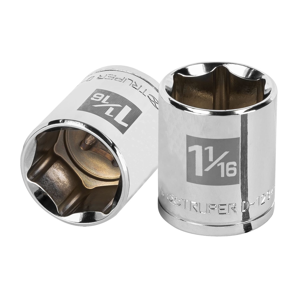 Dado de 1-1/16', 6 puntas, cuadro 1/2', Truper - Pag 120