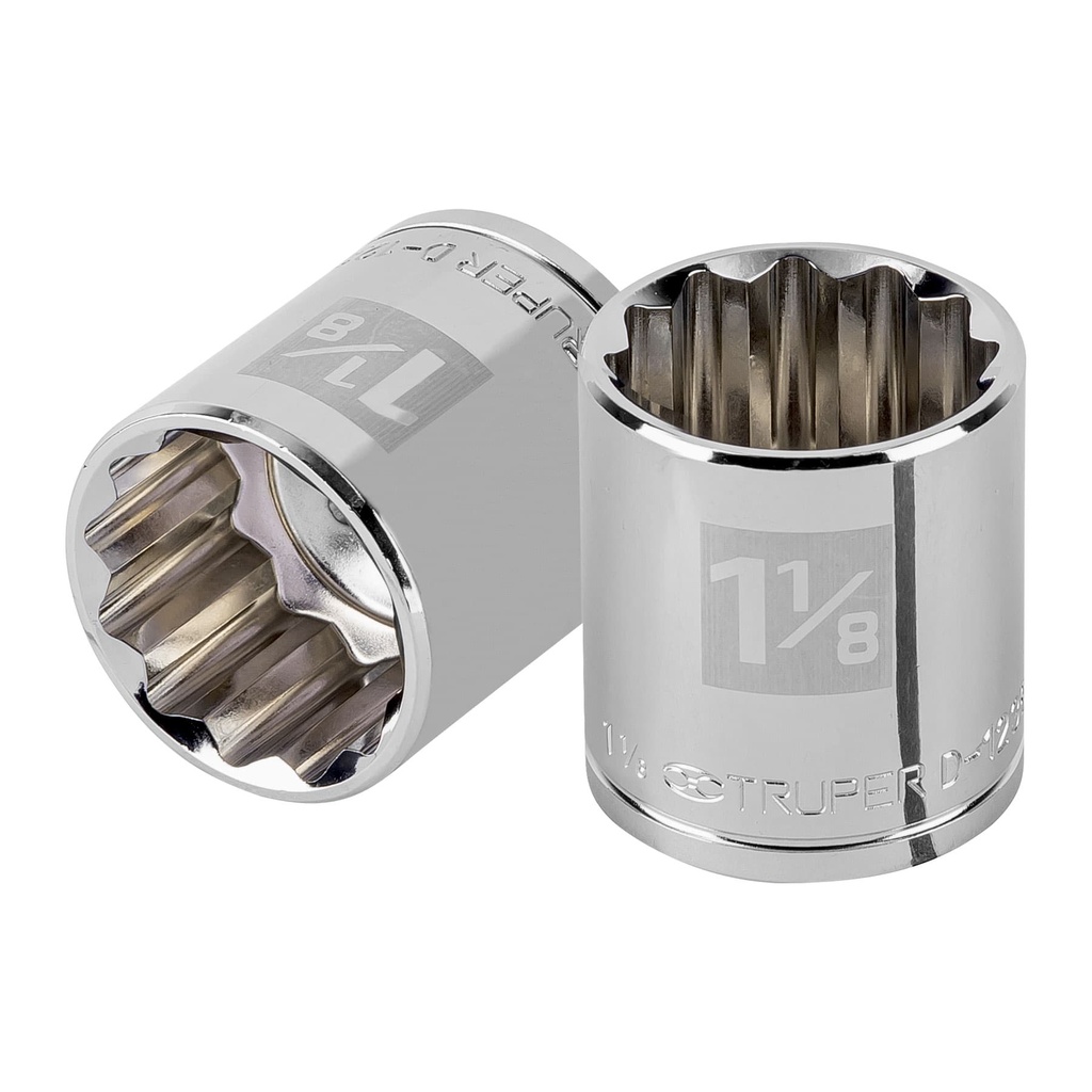 [T13312] Dado de 1-1/8', 12 puntas, cuadro 1/2', Truper