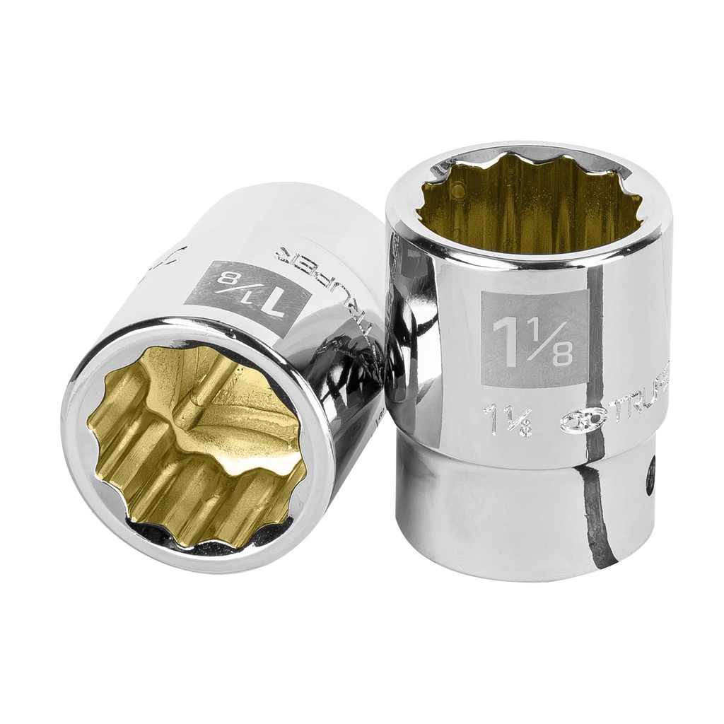 Dado de 1-1/8', 12 puntas, cuadro 3/4', Truper - Pag 121