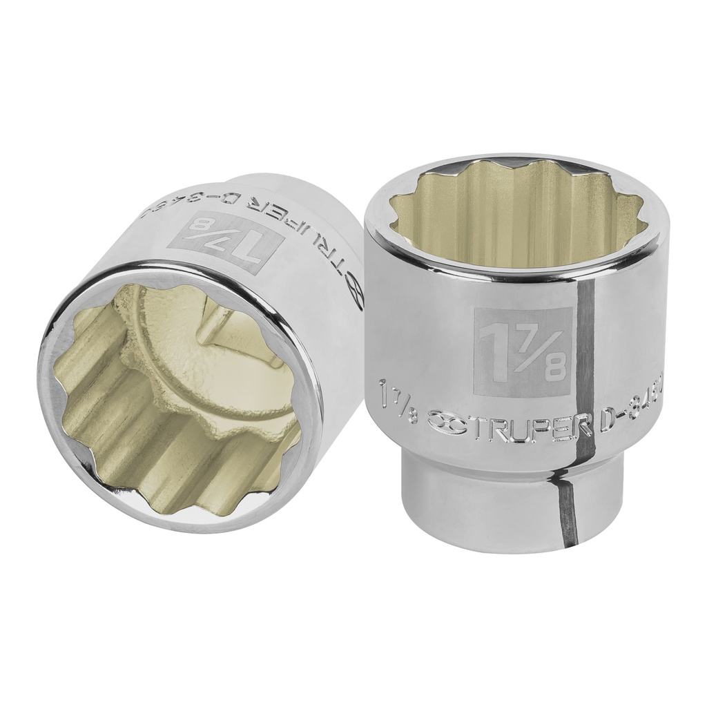 Dado de 1-7/8', 12 puntas, cuadro 3/4', Truper - Pag 121