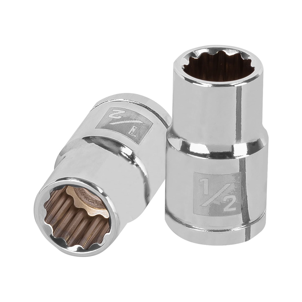 Dado de 1/2', 12 puntas, cuadro 1/2', Truper