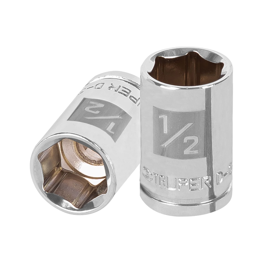 [T13609] Dado de 1/2', 6 puntas, cuadro 3/8', Truper