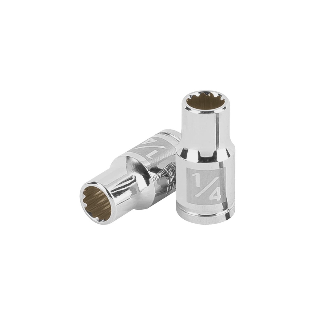 [T100875] Dado de 1/4', 12 puntas, cuadro 1/4', Truper