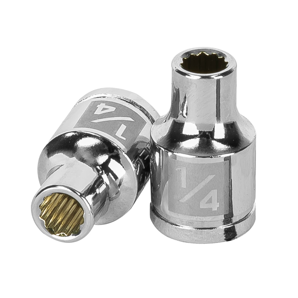 Dado de 1/4', 12 puntas, cuadro 3/8', Truper - Pag 118