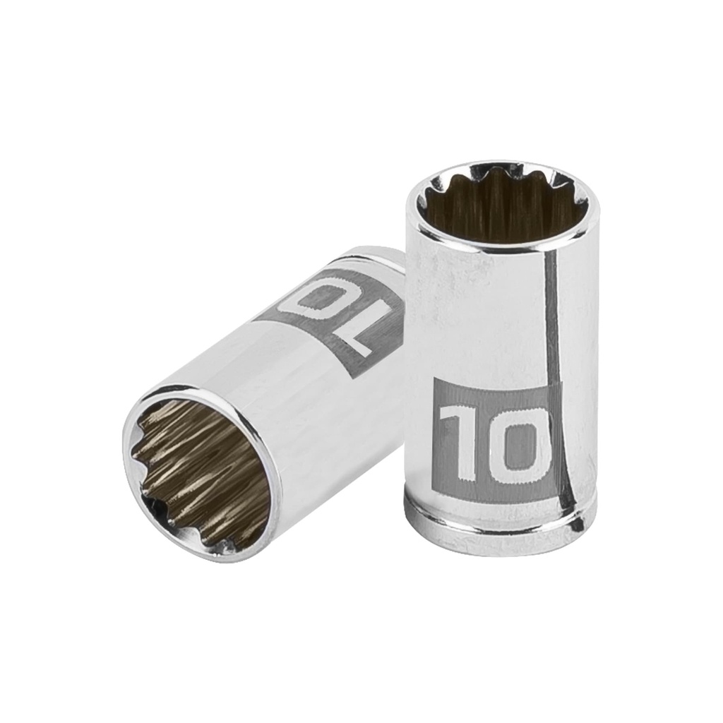 Dado de 10 mm, 12 puntas, cuadro 1/4', Truper - Pag 116