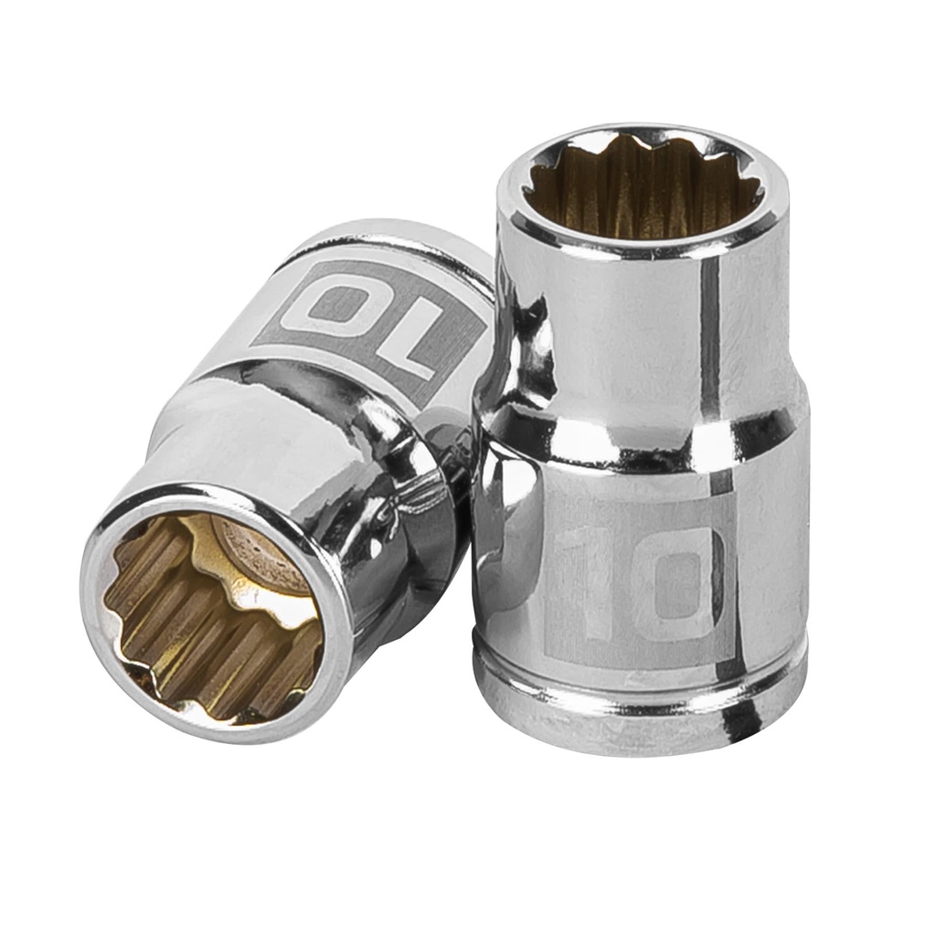 Dado de 10 mm, 12 puntas, cuadro 3/8', Truper - Pag 118