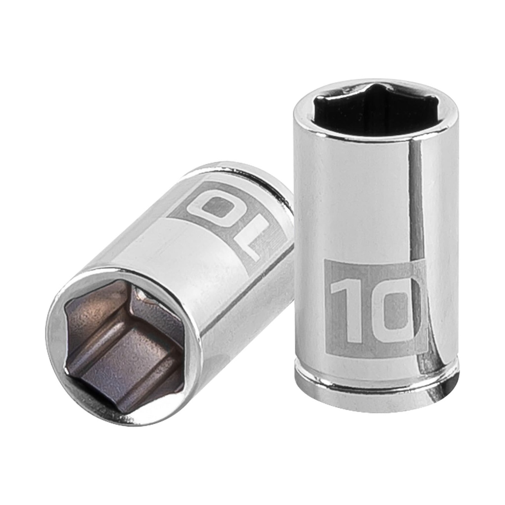 Dado de 10 mm, 6 puntas, cuadro 1/4', Truper - Pag 116