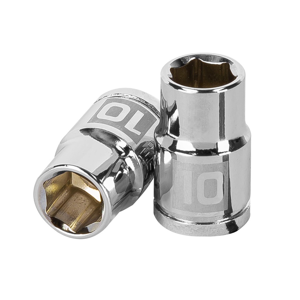 [T13674] Dado de 10 mm, 6 puntas, cuadro 3/8', Truper