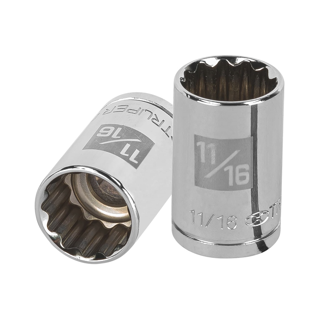 Dado de 11/16', 12 puntas, cuadro 1/2', Truper - Pag 120