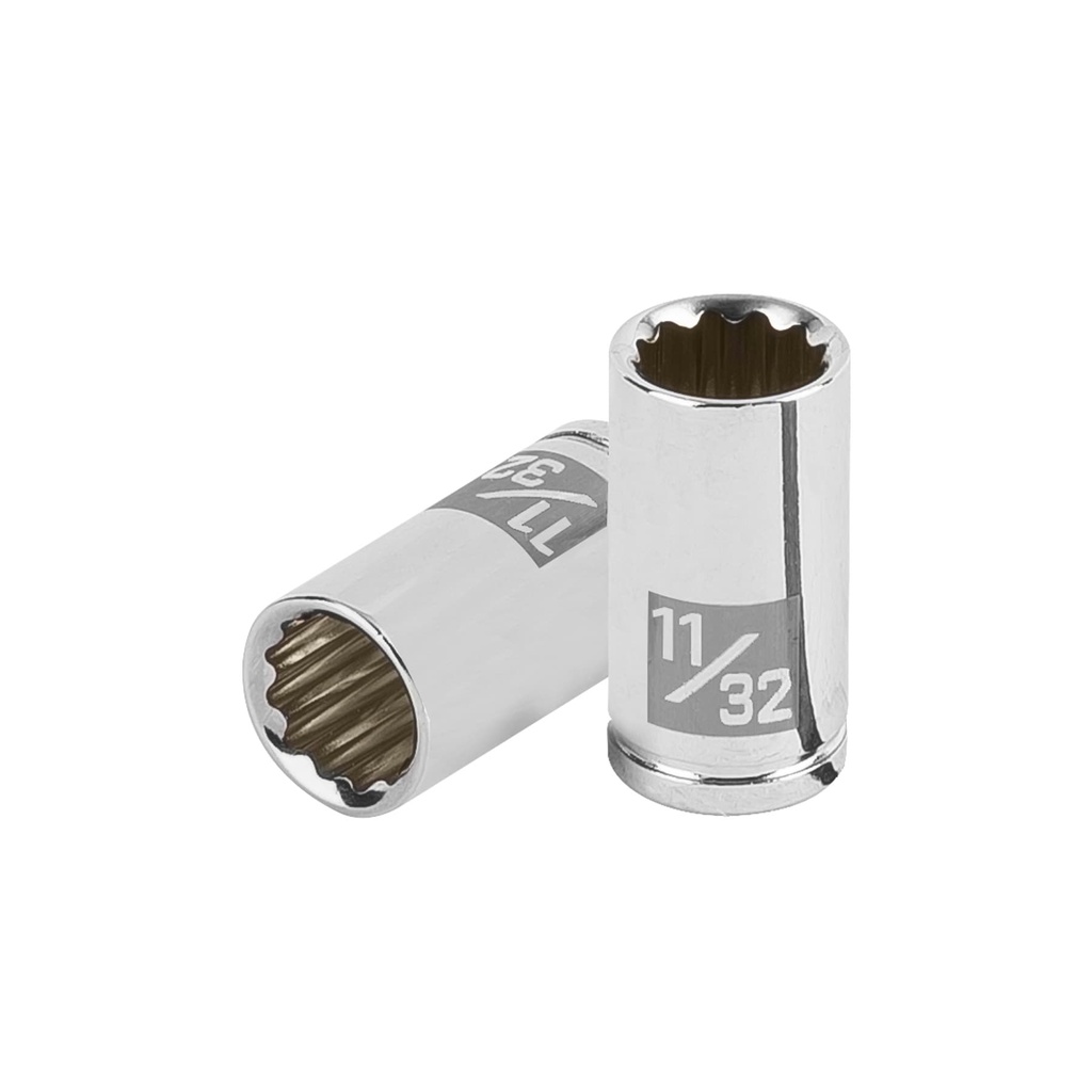 [T100879] Dado de 11/32', 12 puntas, cuadro 1/4', Truper