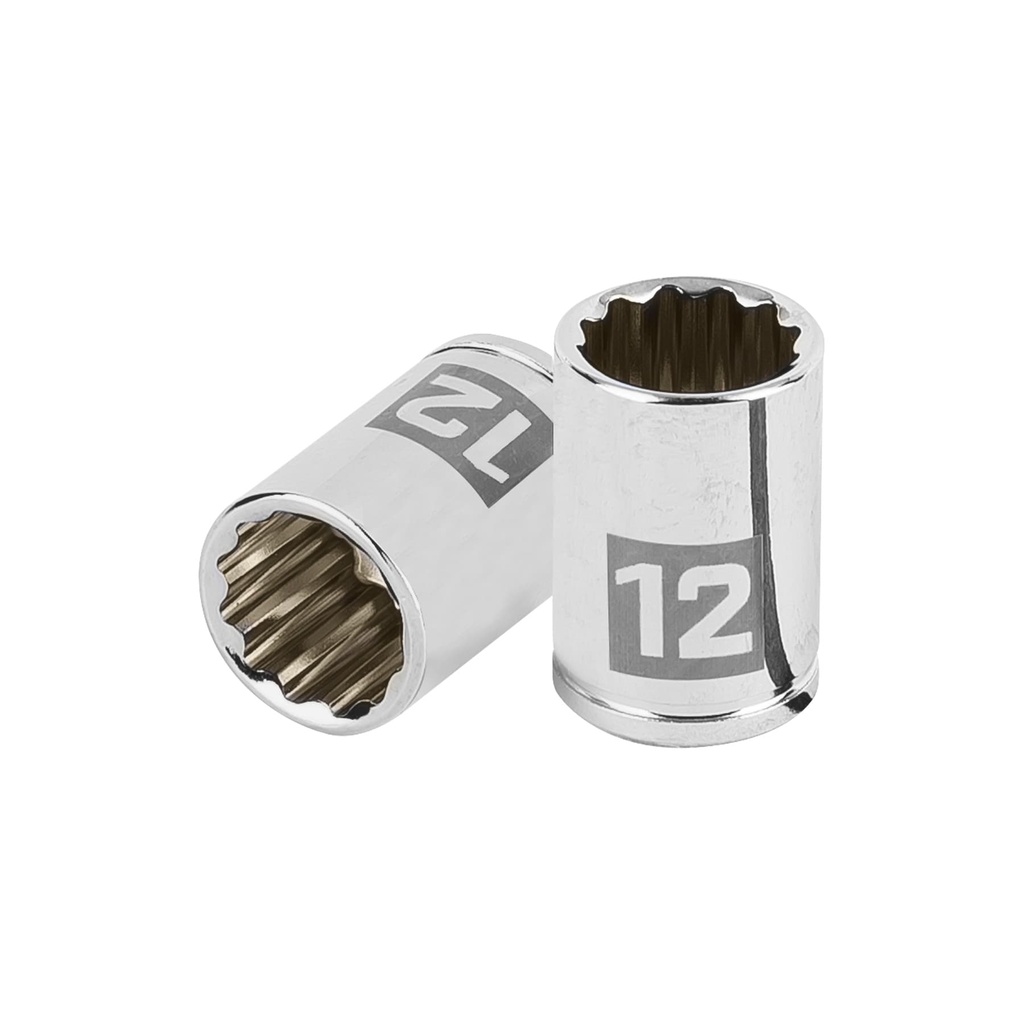 Dado de 12 mm, 12 puntas, cuadro 1/4', Truper - Pag 116