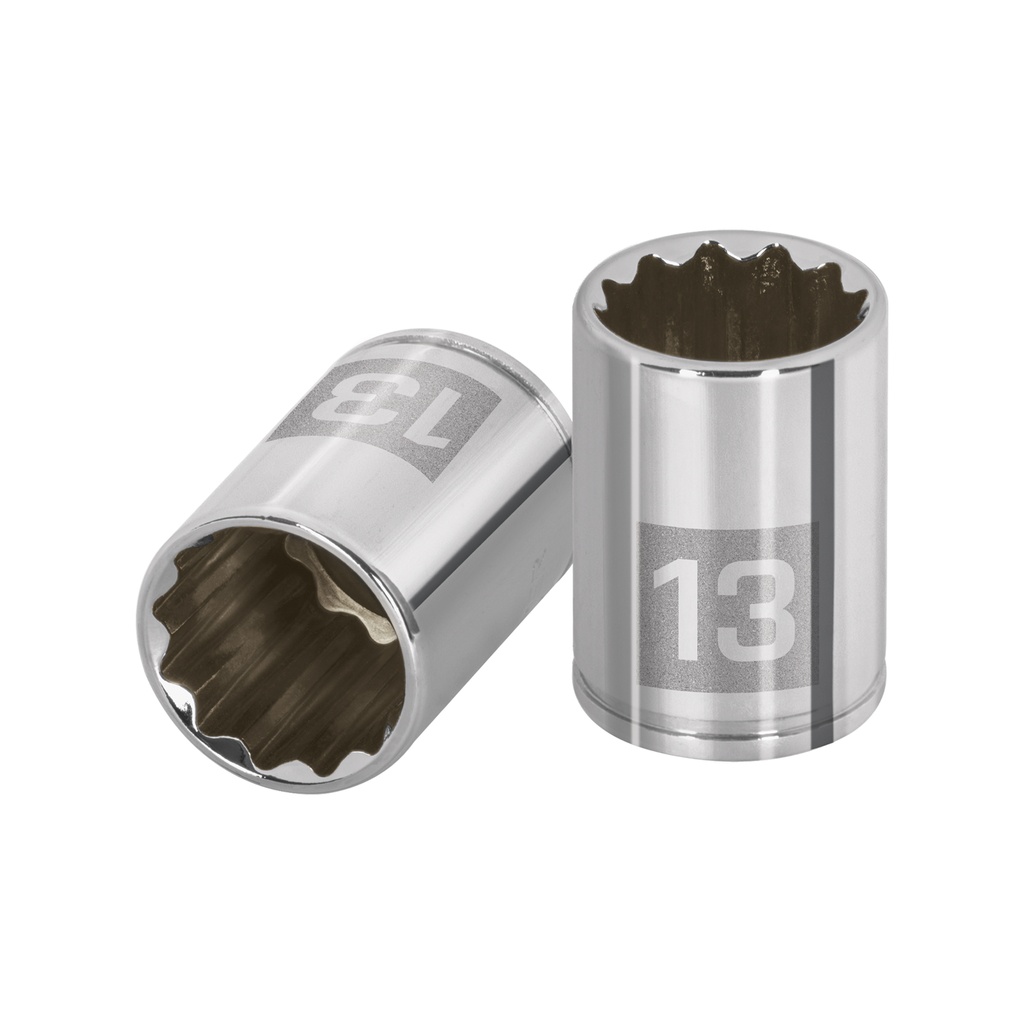 Dado de 13 mm, 12 puntas, cuadro 1/4', Truper - Pag 116