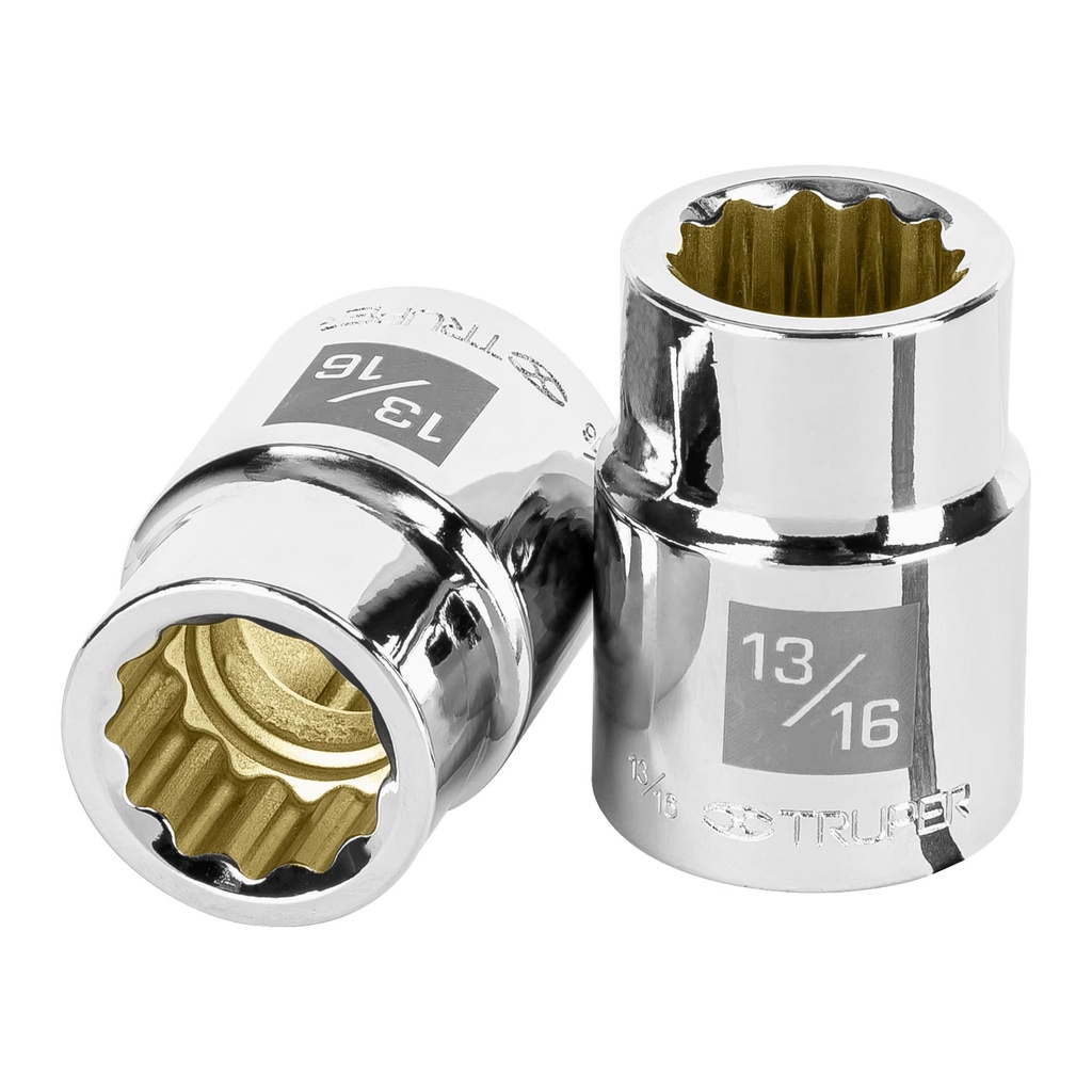 Dado de 13/16', 12 puntas, cuadro 3/4', Truper - Pag 121