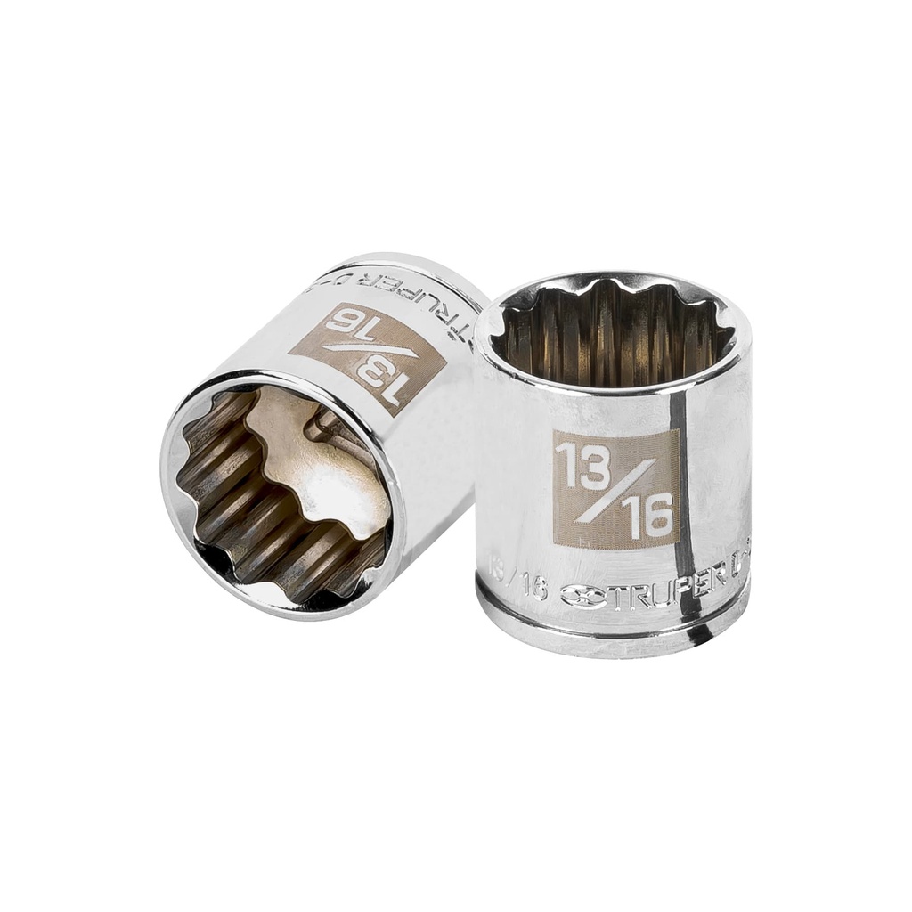 Dado de 13/16', 12 puntas, cuadro 3/8', Truper - Pag 118