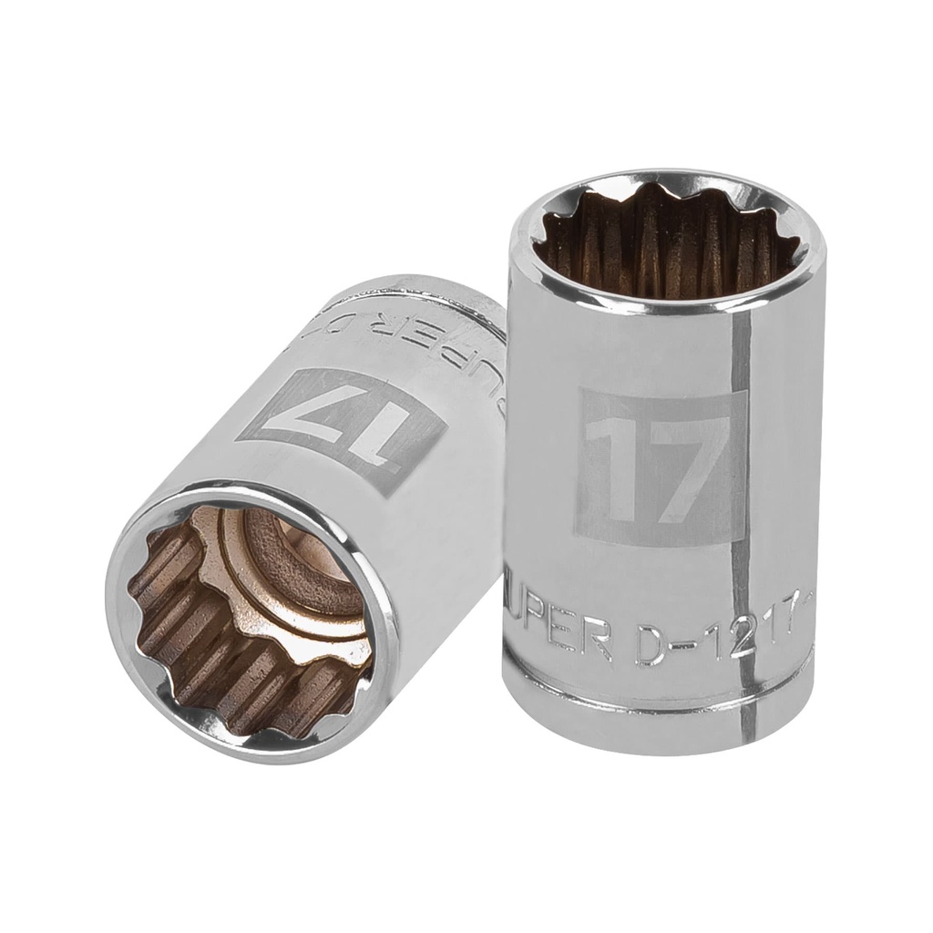 [T13531] Dado de 17 mm, 12 puntas, cuadro 1/2', Truper