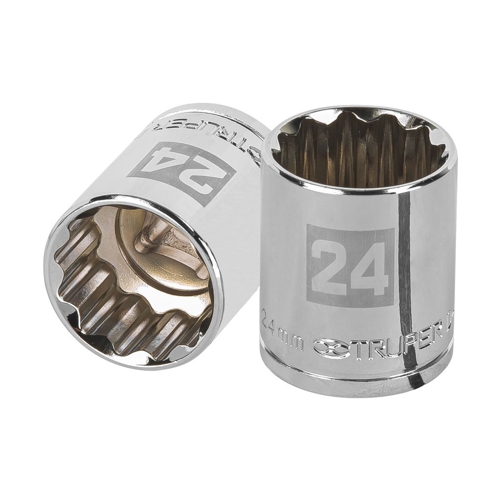 Dado de 24 mm, 12 puntas, cuadro 1/2', Truper - Pag 120