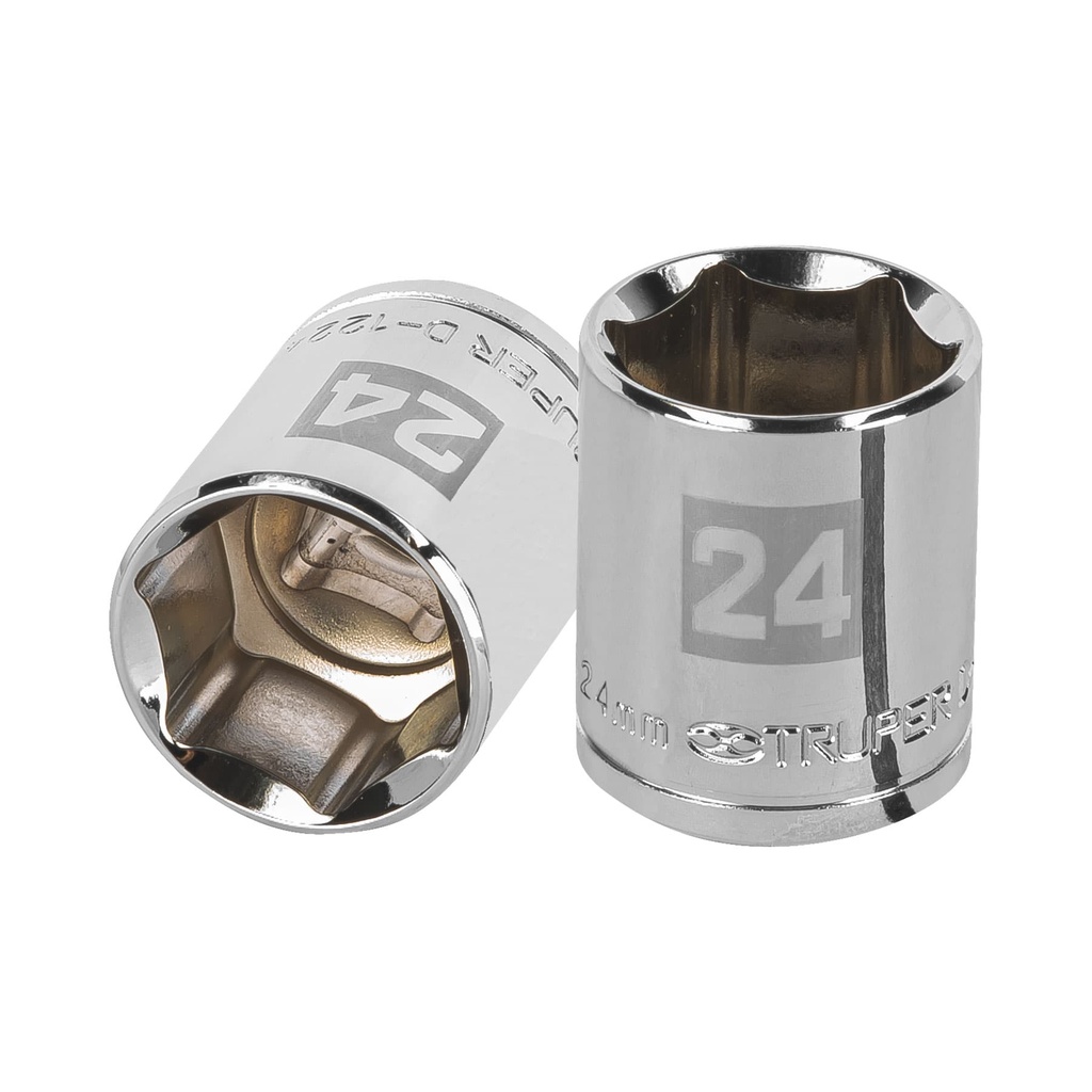 Dado de 24 mm, 6 puntas, cuadro 1/2', Truper - Pag 120