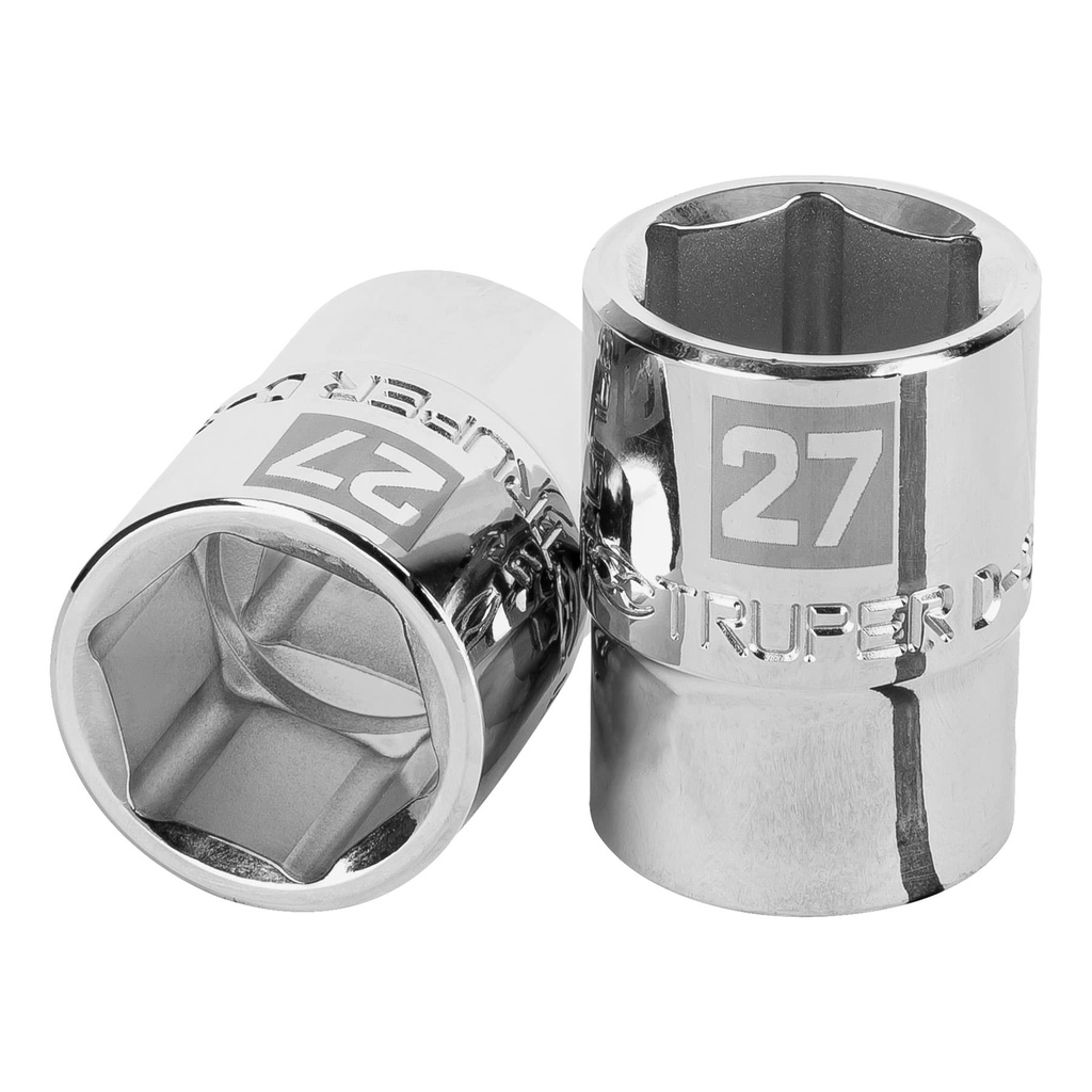 Dado de 27 mm, 6 puntas, cuadro 3/4', Truper - Pag 121