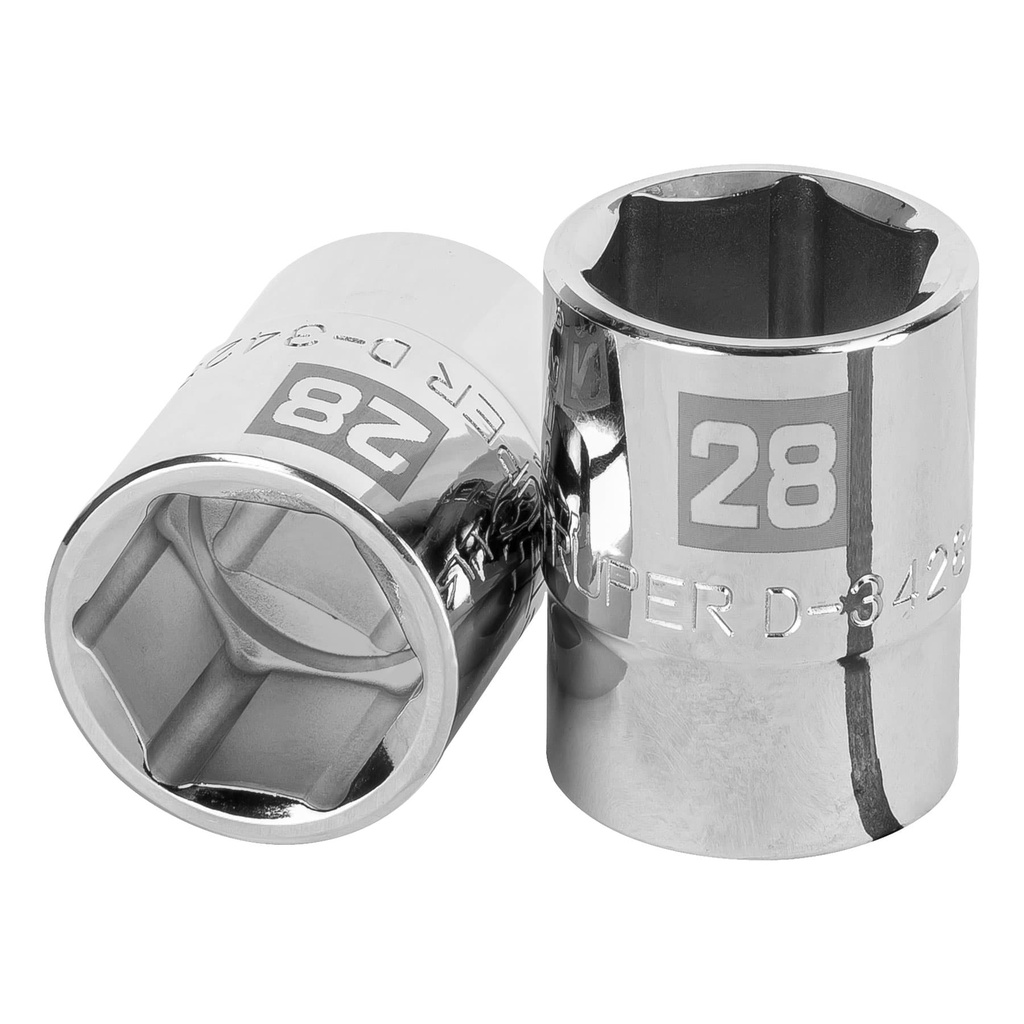 Dado de 28 mm, 6 puntas, cuadro 3/4', Truper - Pag 121