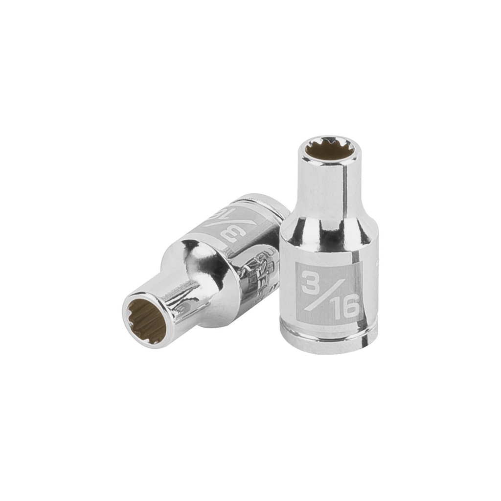 [T100873] Dado de 3/16', 12 puntas, cuadro 1/4', Truper