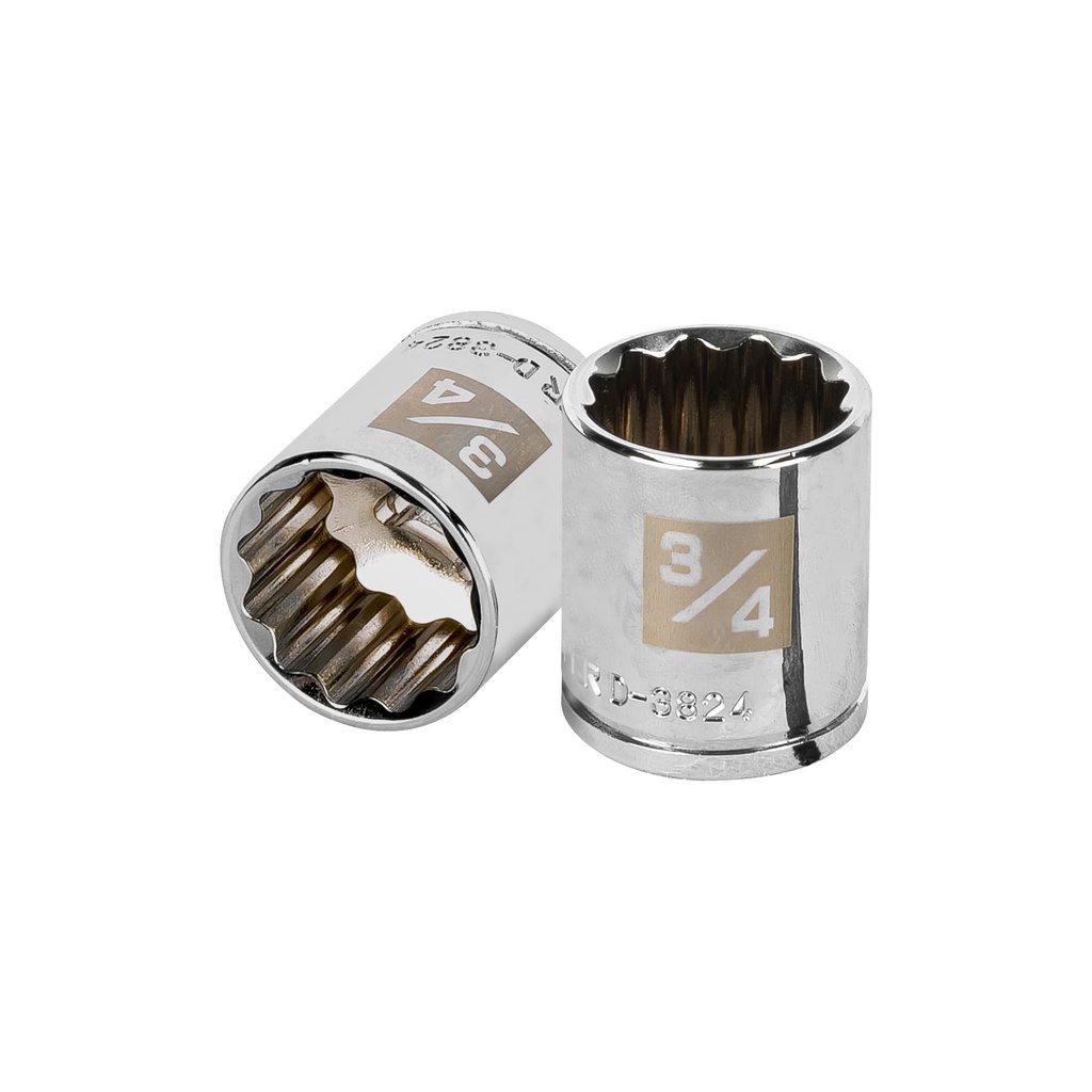 Dado de 3/4', 12 puntas, cuadro 3/8', Truper - Pag 118