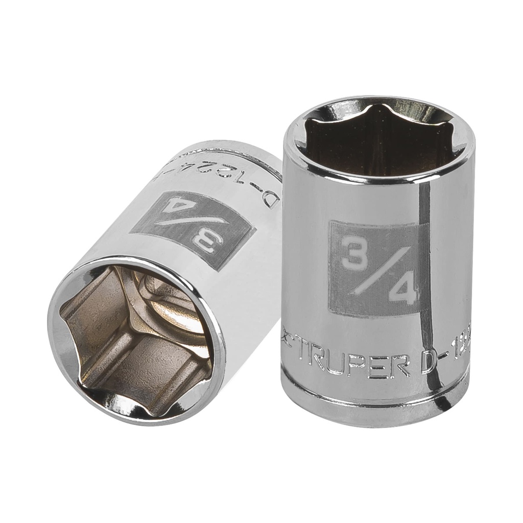 Dado de 3/4', 6 puntas, cuadro 1/2', Truper - Pag 120