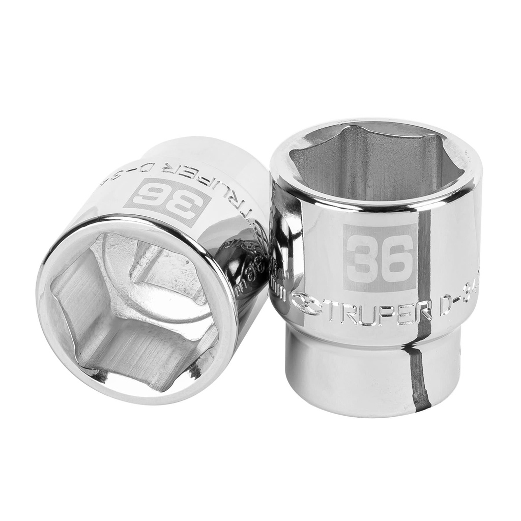 Dado de 36 mm, 6 puntas, cuadro 3/4', Truper - Pag 121