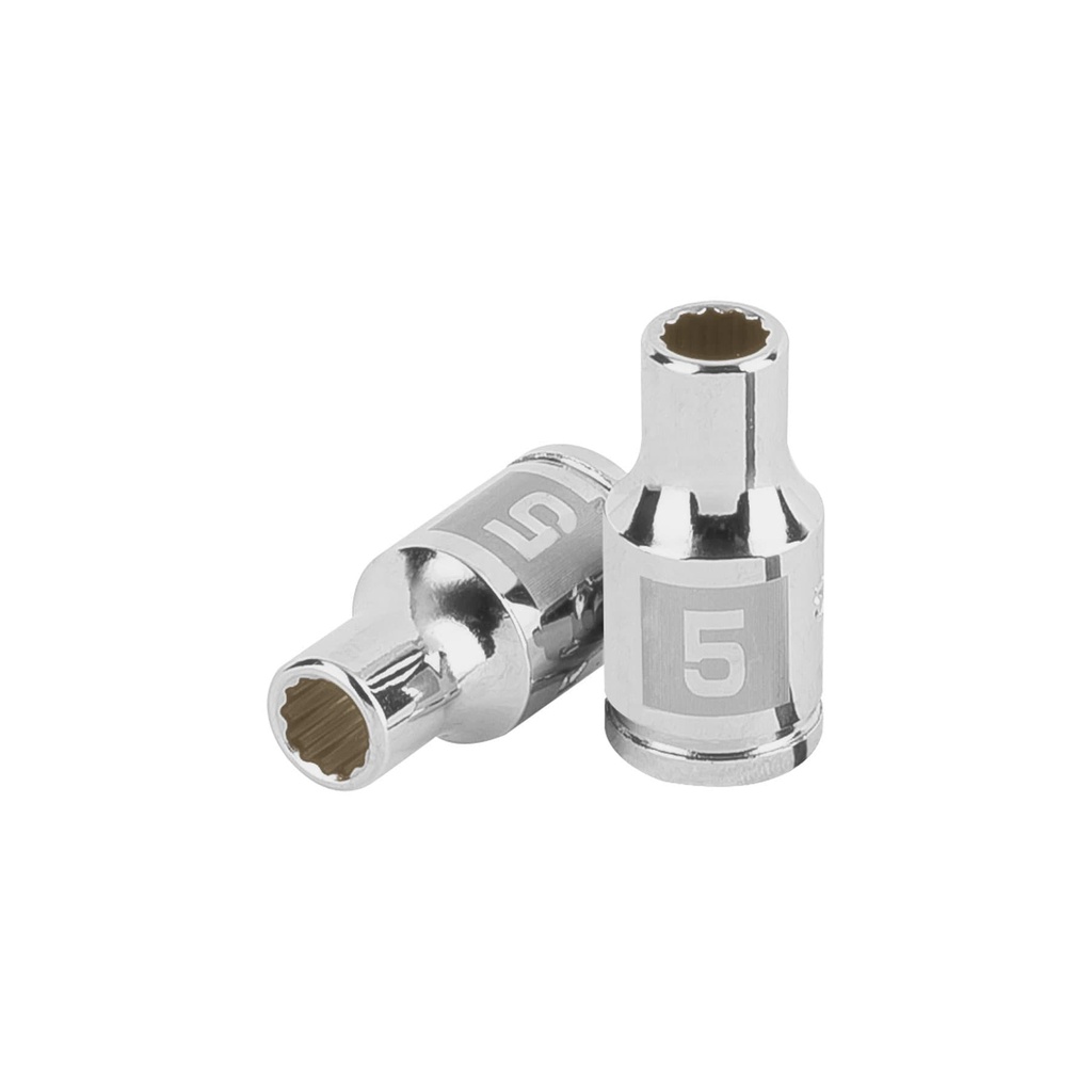 [T100974] Dado de 5 mm, 12 puntas, cuadro 1/4', Truper