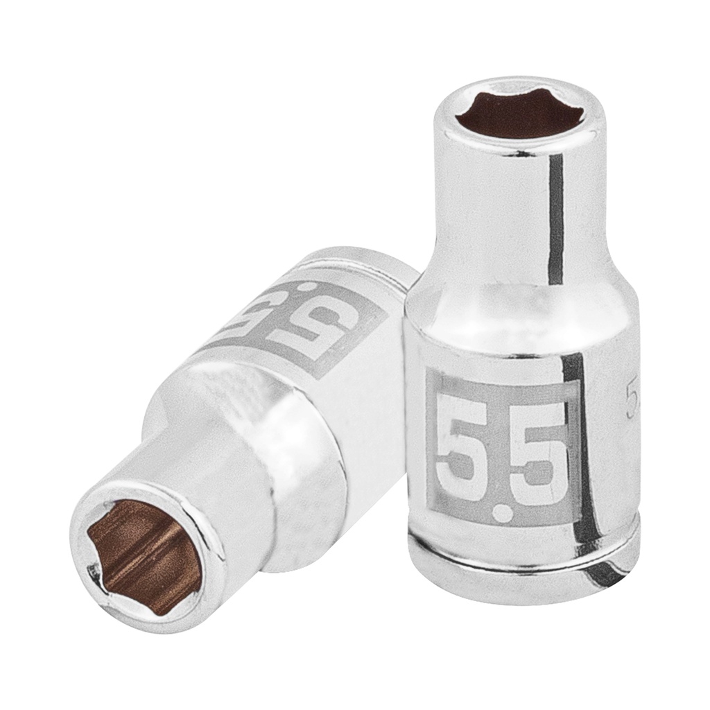 [T100966] Dado de 5.5 mm, 6 puntas, cuadro 1/4', Truper