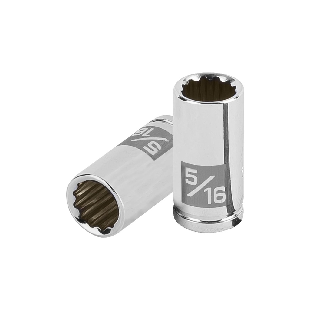 [T100878] Dado de 5/16', 12 puntas, cuadro 1/4', Truper