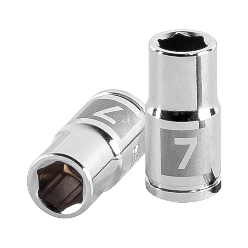 [T13169] Dado de 7 mm, 6 puntas, cuadro 1/4', Truper