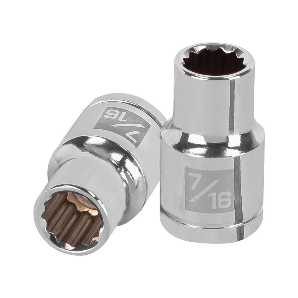 Dado de 7/16', 12 puntas, cuadro 1/2', Truper - Pag 120