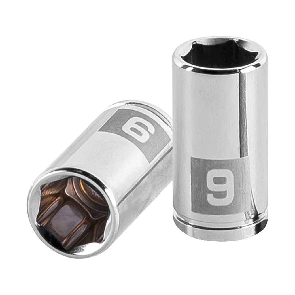 Dado de 9 mm, 6 puntas, cuadro 1/4', Truper - Pag 116