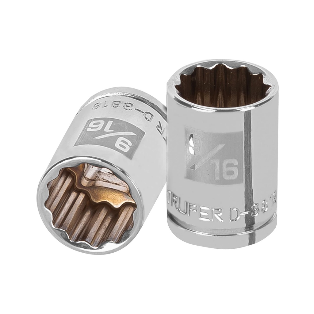 Dado de 9/16', 12 puntas, cuadro 3/8', Truper - Pag 118